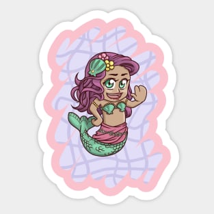 Happy Mermaid Sticker